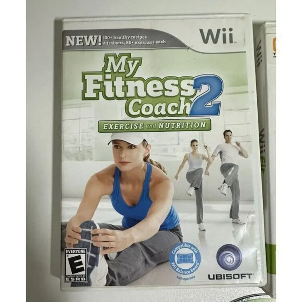 Lot Of 3 Games My Fitness Coach 2, Wii Fit  And Wii Fit Plus (Nintendo Wii, 2008